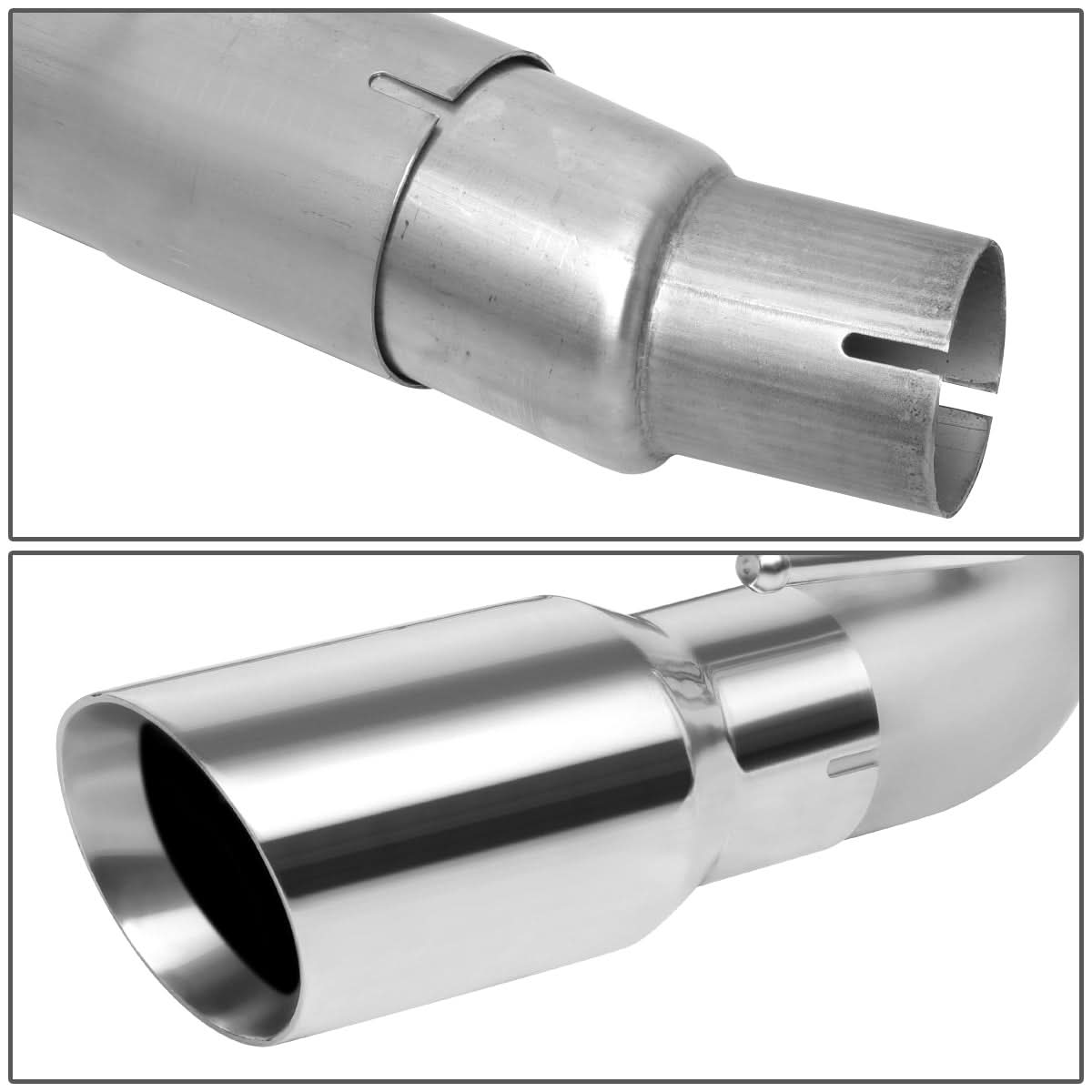 10-15 Chevrolet Camaro Dual Rolled Tip Axleback Exhaust Stainless Steel