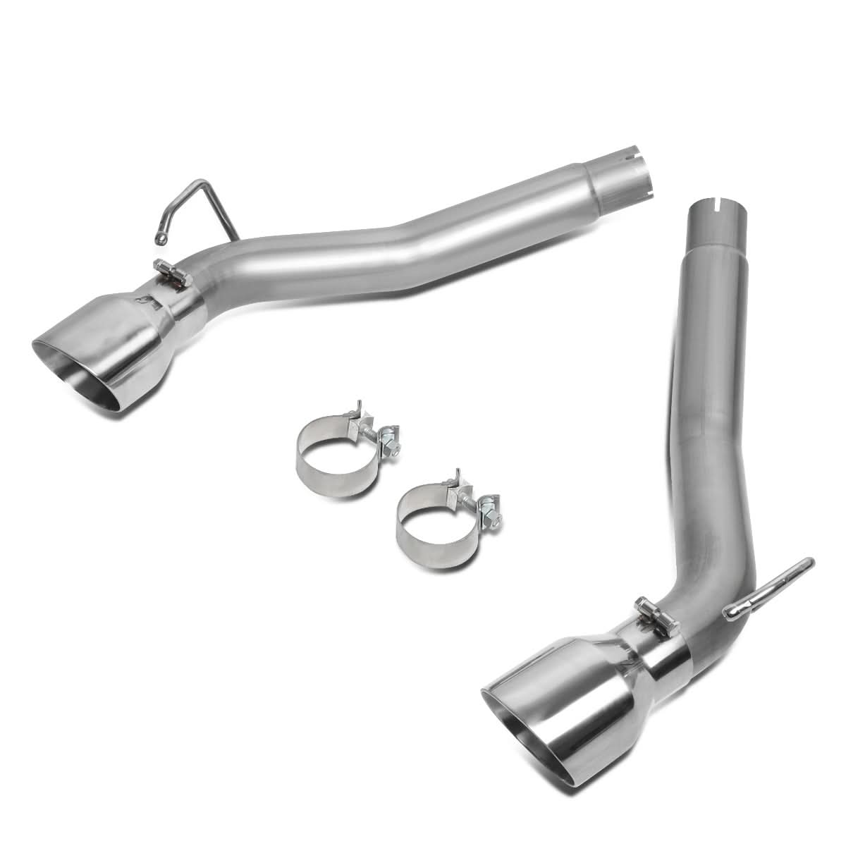 10-15 Chevrolet Camaro 6.2L Axelback Dual Rolled Tip Exhaust Stainless Steel