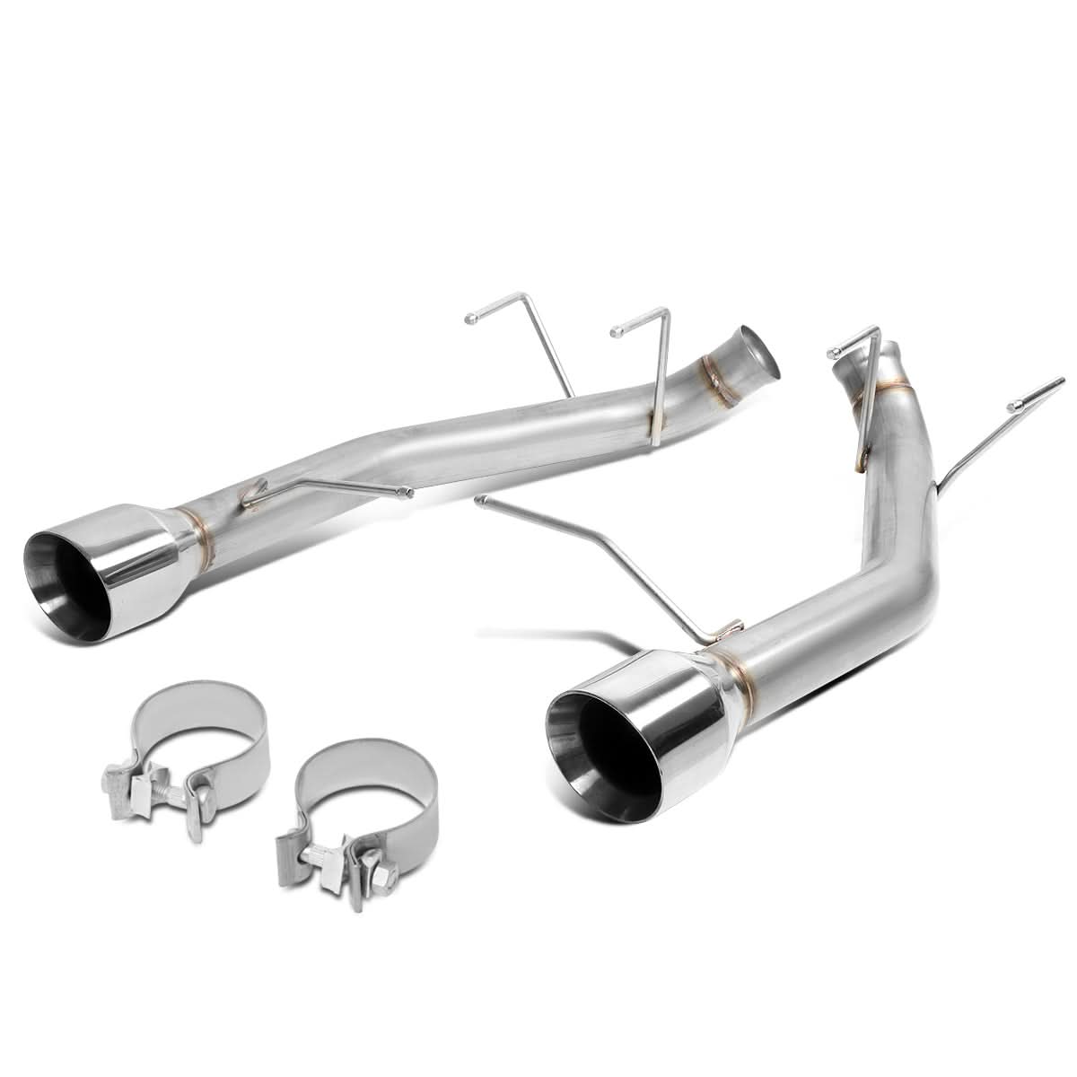 11-14 Ford Mustang 3.7L Axelback Exhaust Dual Rolled Tip Stainless Steel