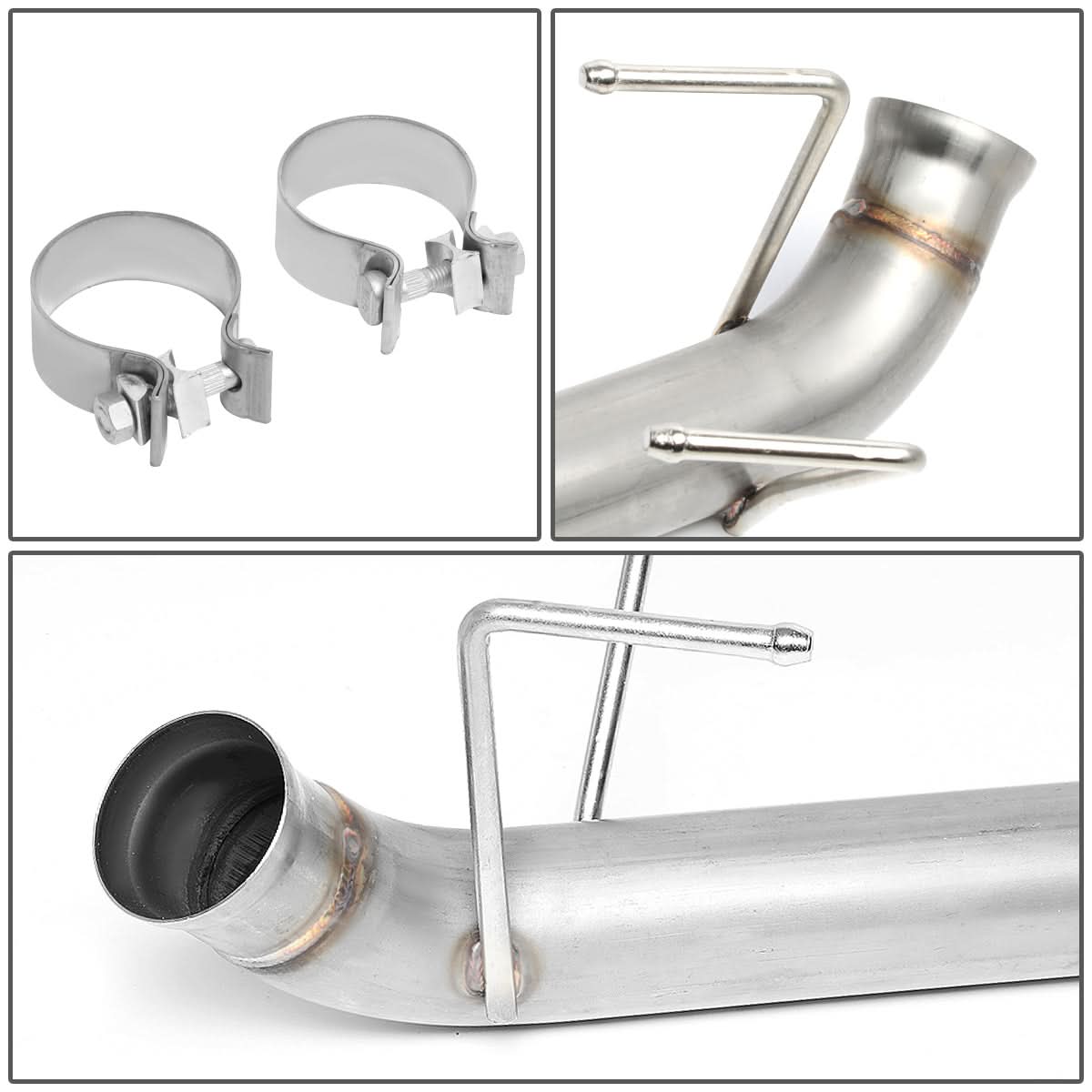 11-14 Ford Mustang 3.7L Axelback Exhaust Dual Rolled Tip Stainless Steel