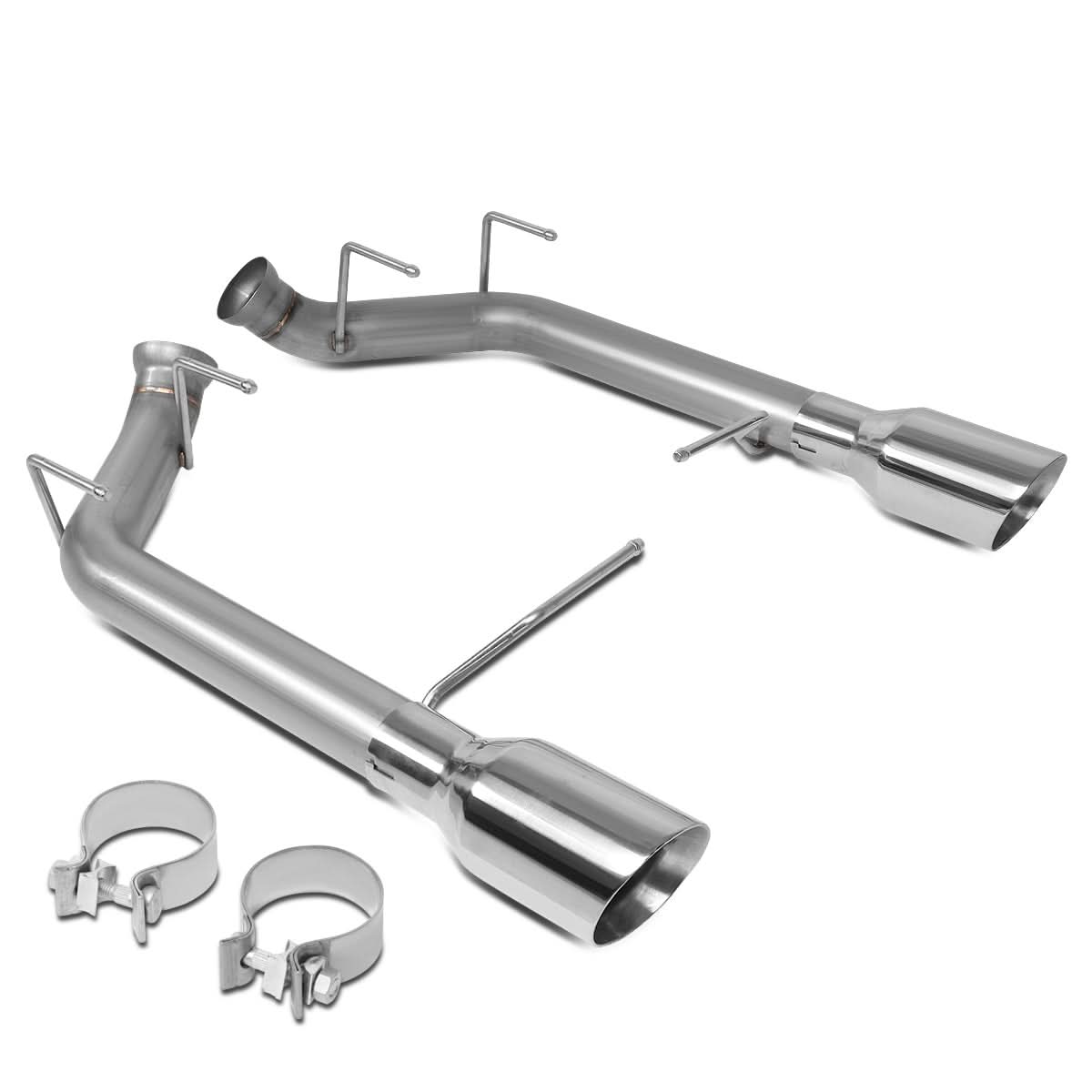 2011-2014 Ford Mustang 5.0L Axleback Exhaust Dual Rolled Tip Stainless Steel