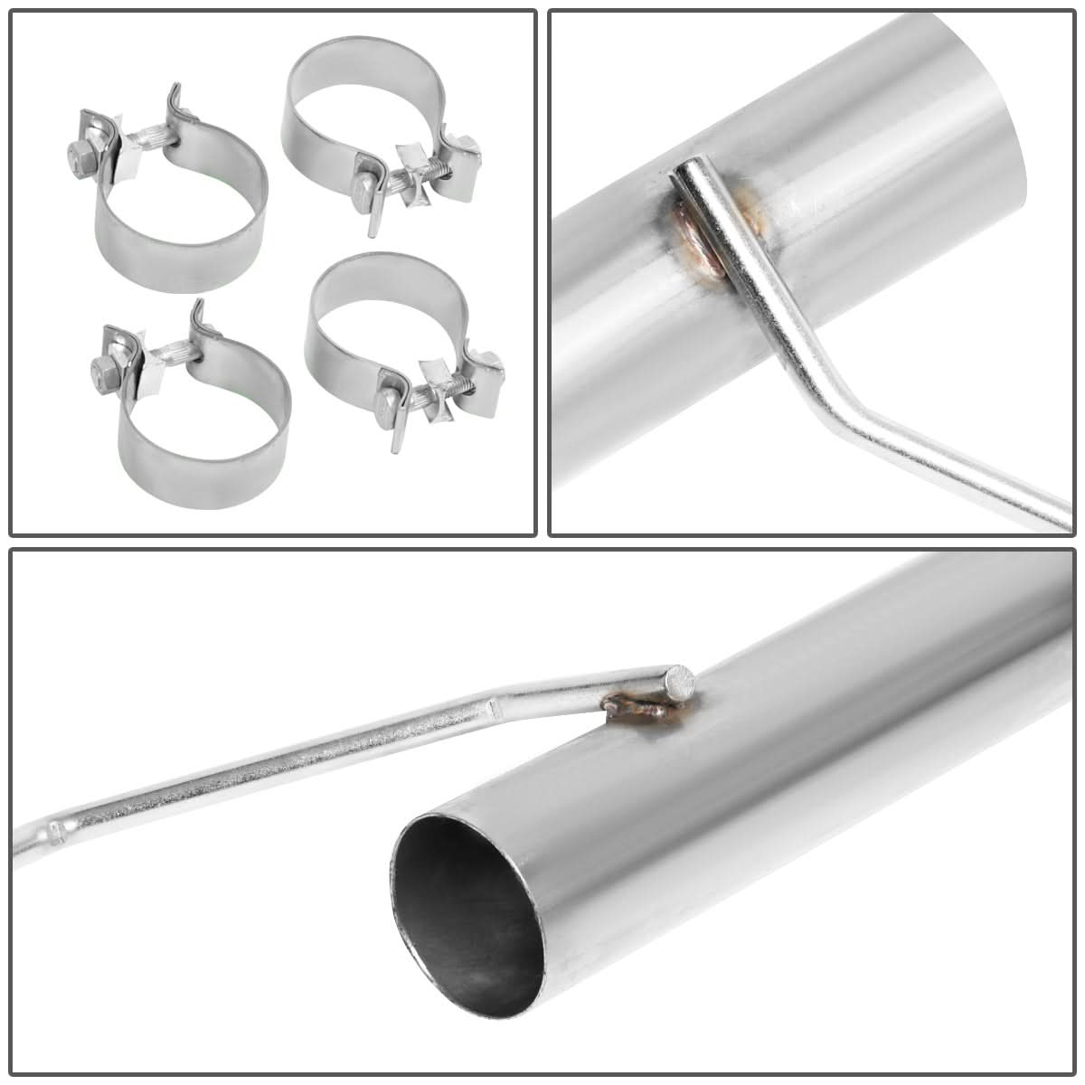 2015-2017 Ford Mustang 2.3L EcoBoost Axleback Exhaust Stainless Steel