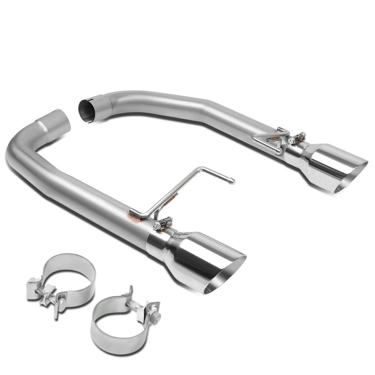 2015-2017 Ford Mustang 5.0L Axleback Exhaust Dual Rolled Tip Stainless Steel