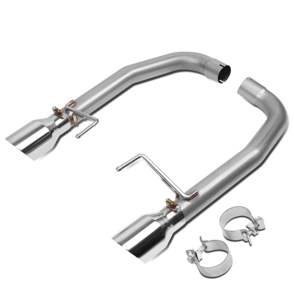2015-2017 Ford Mustang 5.0L Axleback Exhaust Dual Rolled Tip Stainless Steel