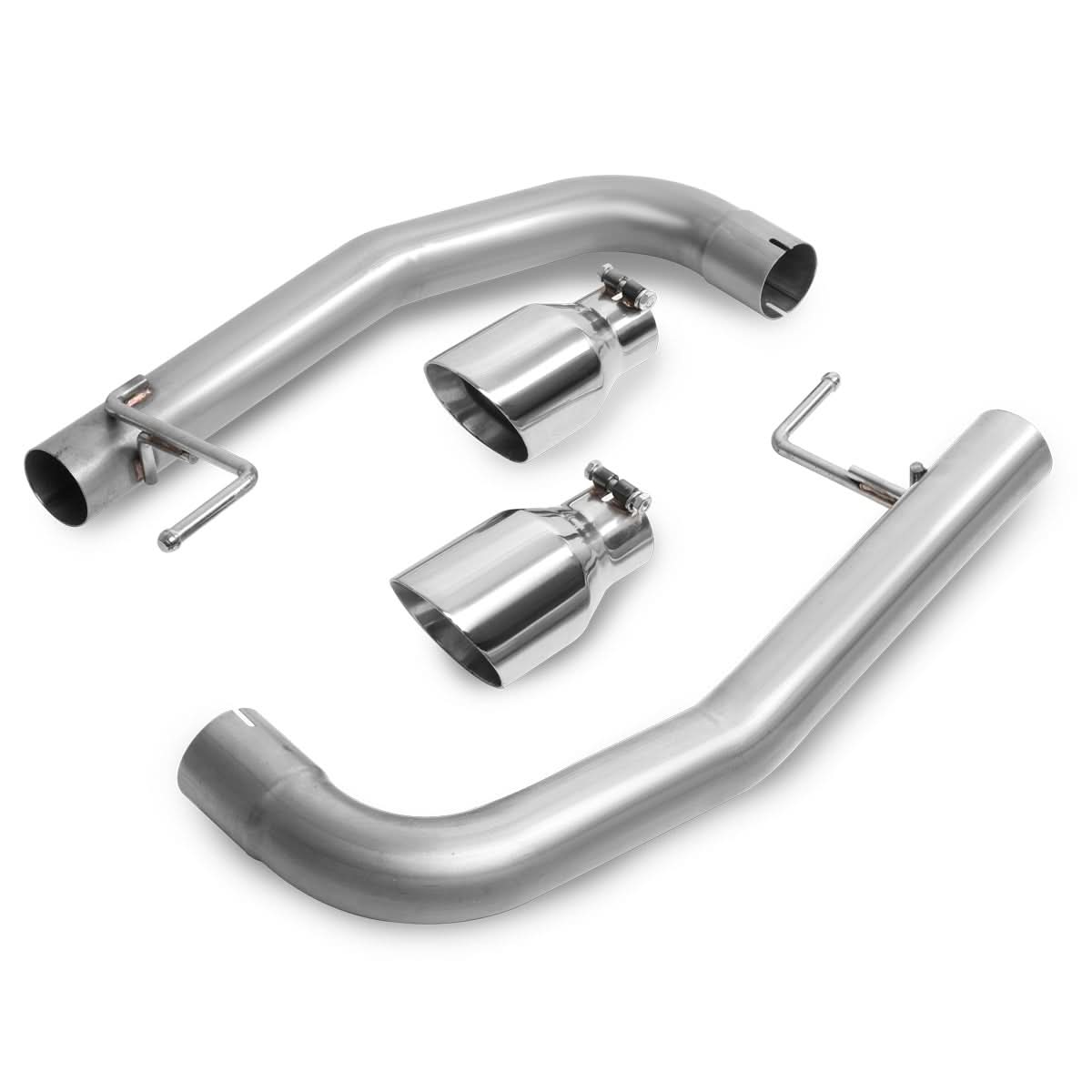 2015-2017 Ford Mustang 5.0L Axleback Exhaust Dual Rolled Tip Stainless Steel