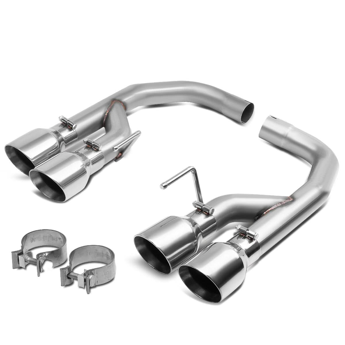 2018-2020 Ford Mustang 5.0L Axleback Exhaust Dual Rolled Tip Stainless Steel