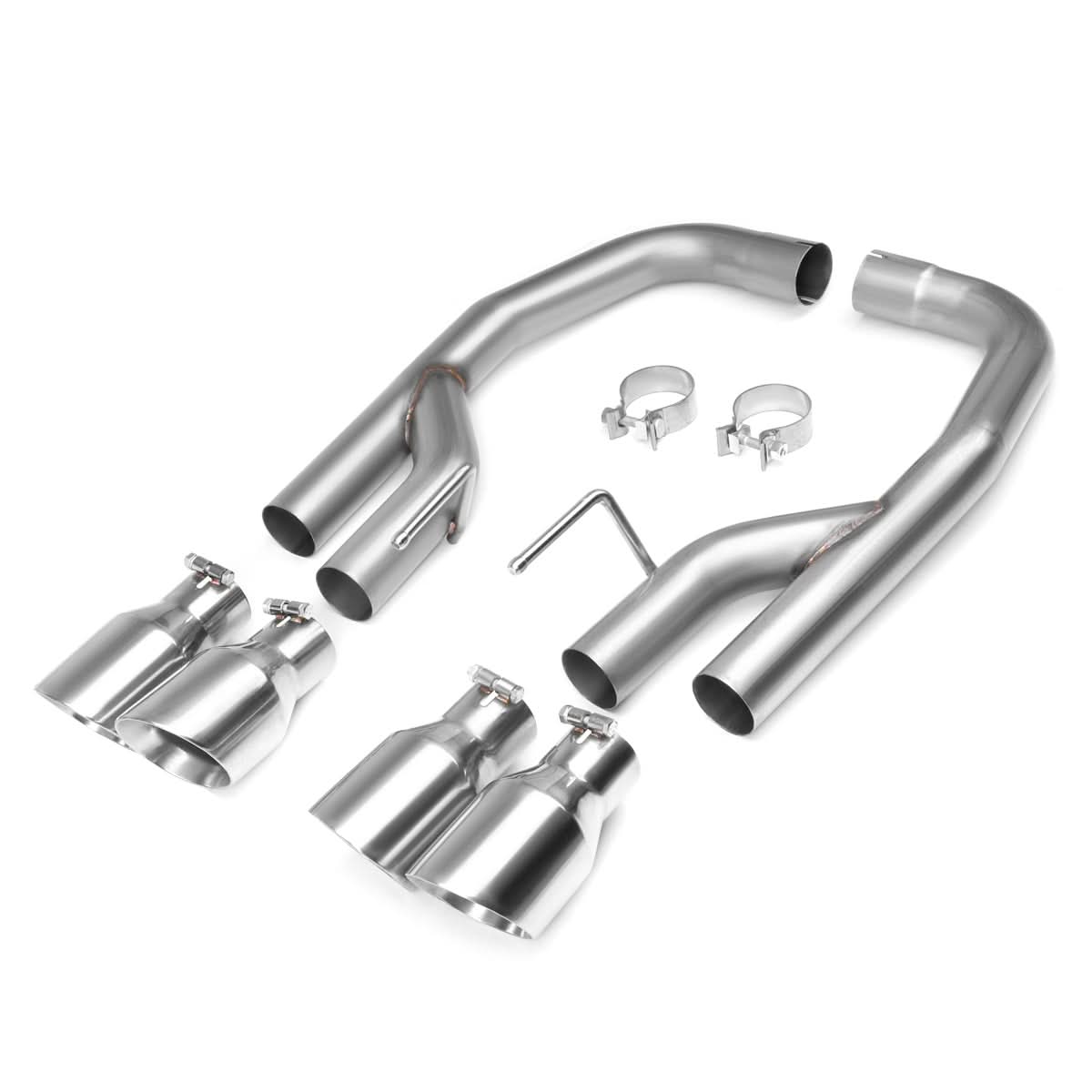 2018-2020 Ford Mustang 5.0L Axleback Exhaust Dual Rolled Tip Stainless Steel