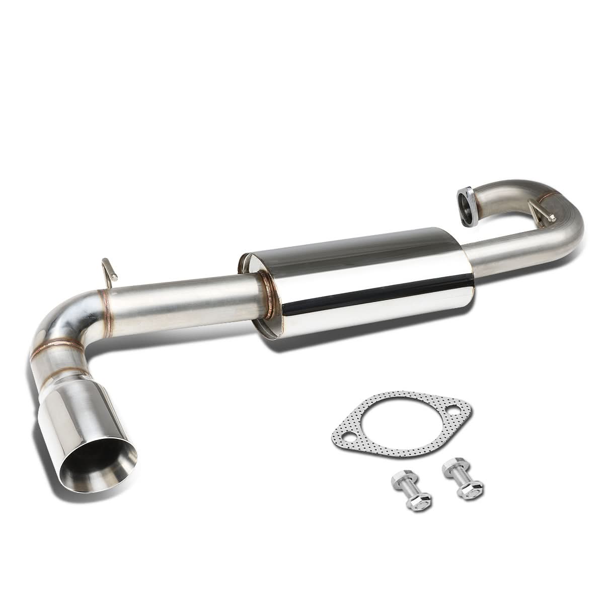2011-2016 Scion tC Axle Back Exhaust Single Rolled Tip Stainless Steel