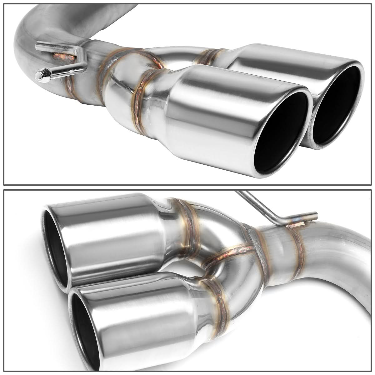 2008-2015 Scion xB Axleback Exhaust System Dual Rolled Tip Stainless Steel