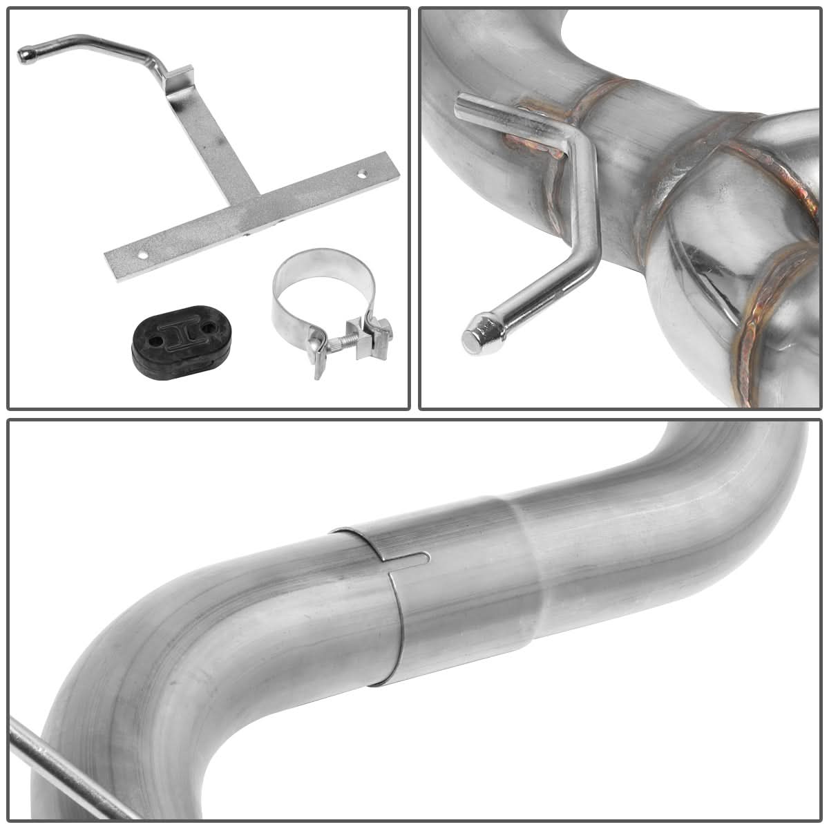 2008-2015 Scion xB Axleback Exhaust System Dual Rolled Tip Stainless Steel