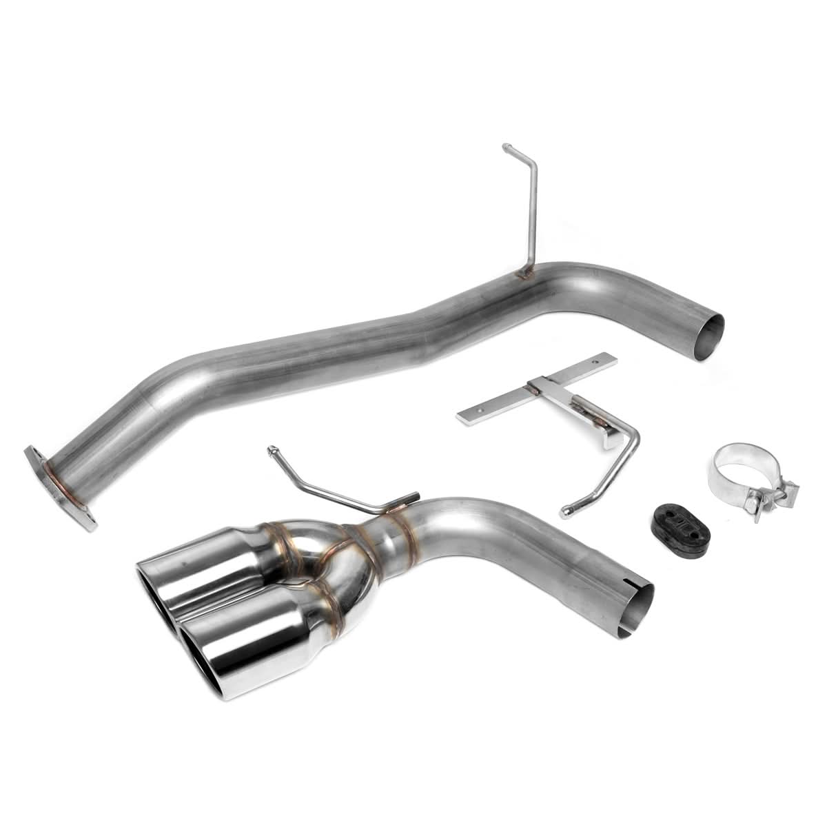 2008-2015 Scion xB Axleback Exhaust System Dual Rolled Tip Stainless Steel