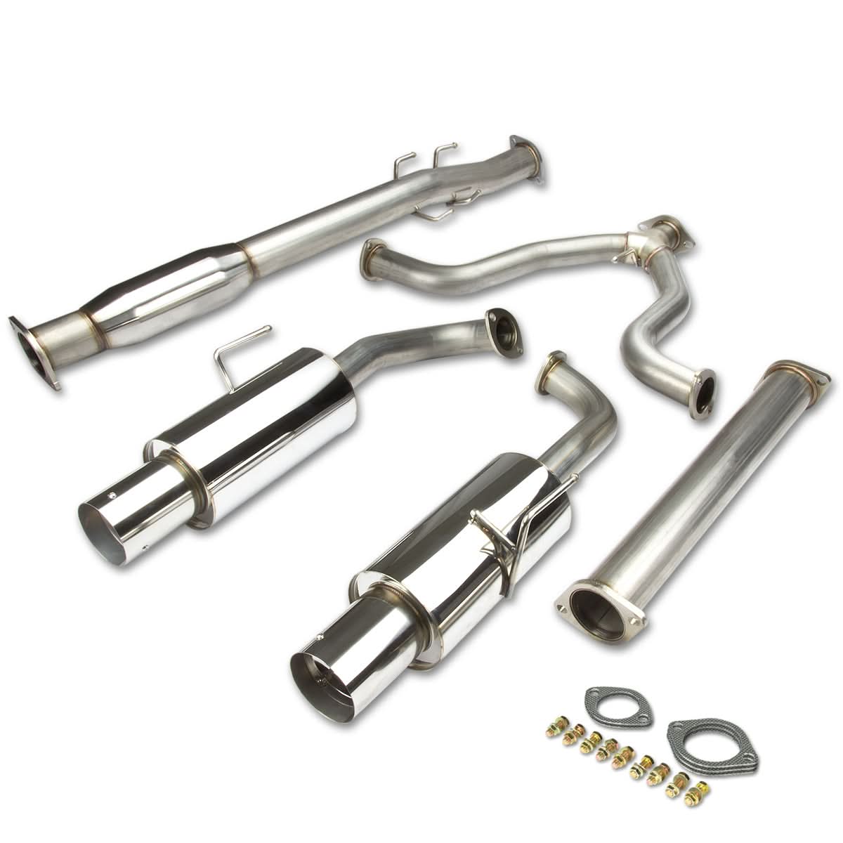 2007-2012 Nissan Altima Sedan Catback Exhaust Dual Tip Stainless Steel