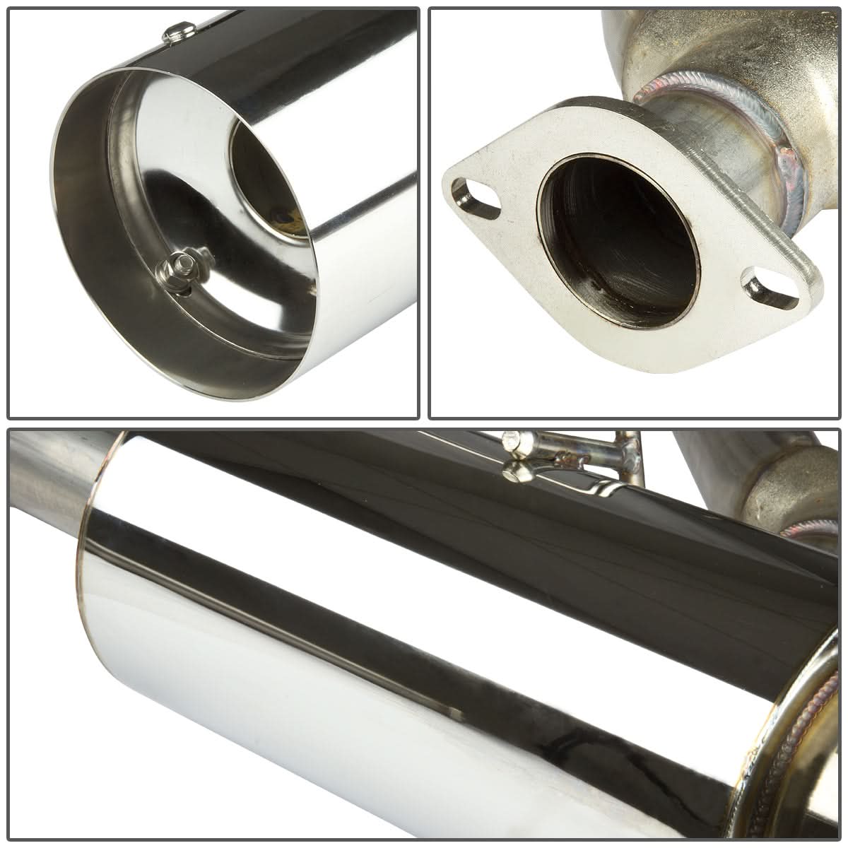 2007-2012 Nissan Altima Sedan Catback Exhaust Dual Tip Stainless Steel