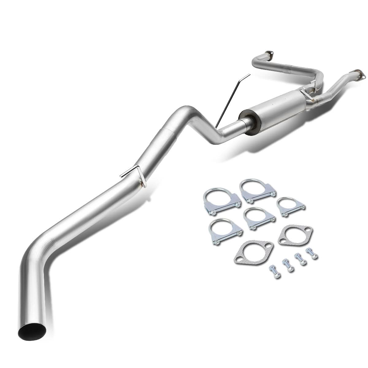 2005-2017 Nissan Frontier Single Tip Catback Exhaust - Stainless Steel