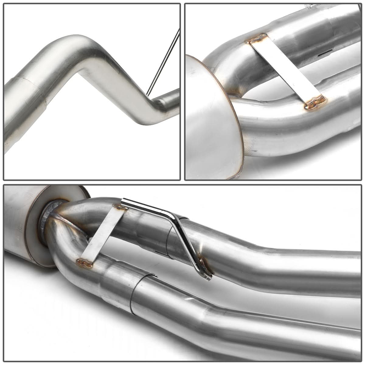 2005-2017 Nissan Frontier Single Tip Catback Exhaust - Stainless Steel
