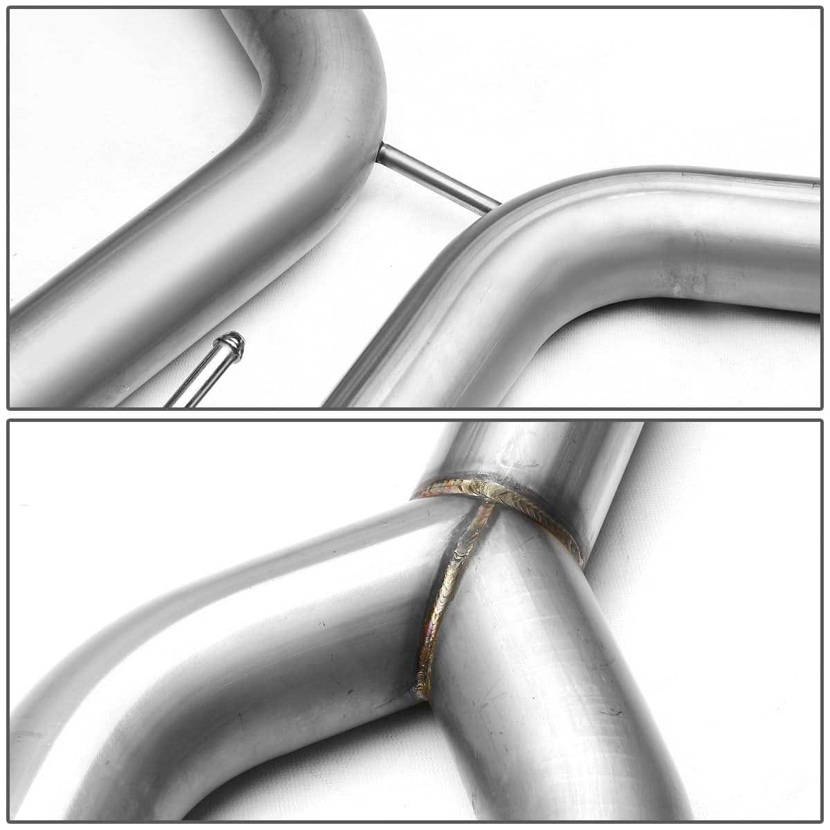 2004-2008 Nissan Maxima Dual Rolled Tip Catback Exhaust - Stainless Steel