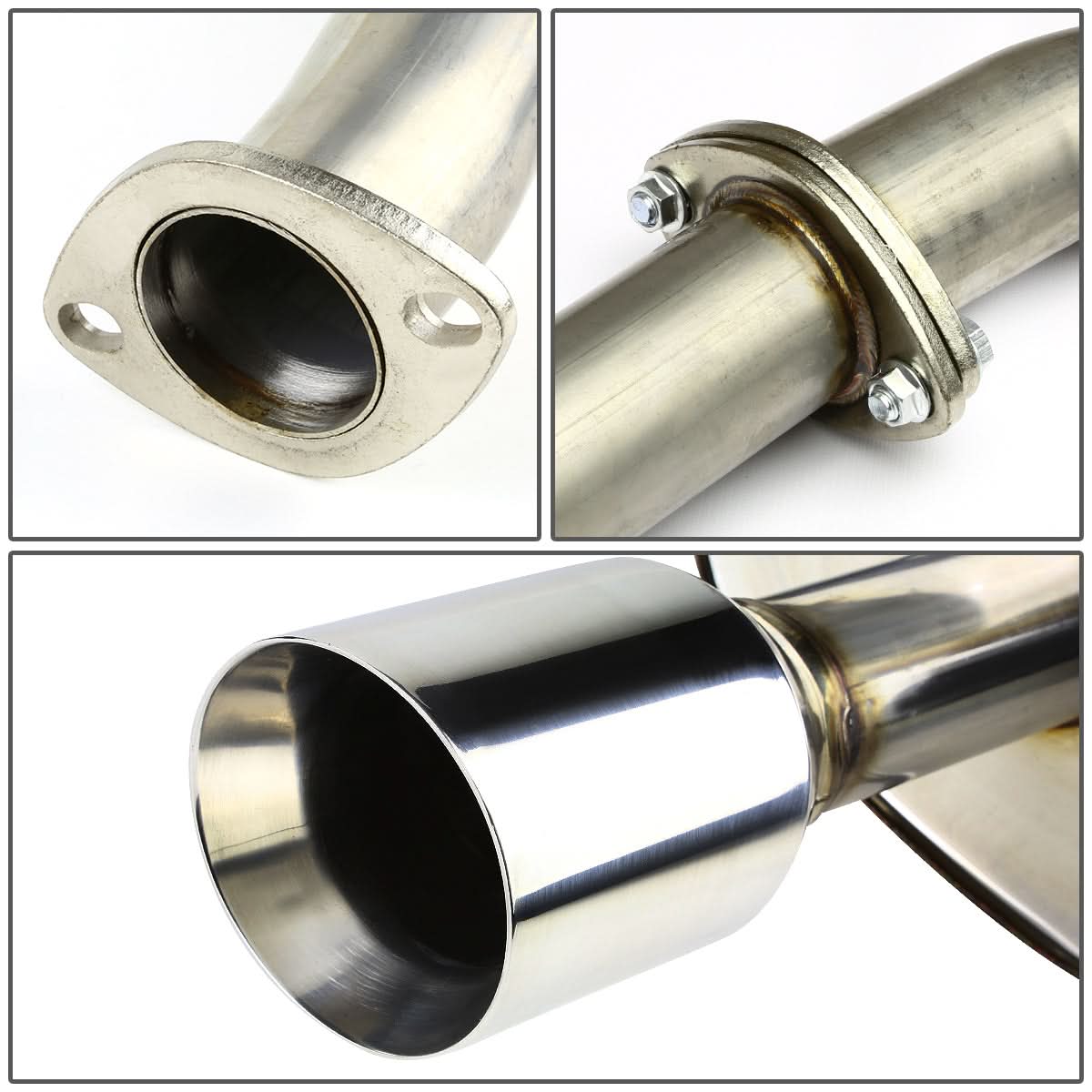 09-15 Nissan Maxima Catback Exhaust System Dual Rolled Tip Stainless Steel