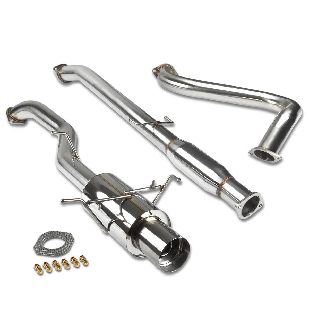 2007-2012 Nissan Sentra Catback Exhaust Single Tip Stainless Steel