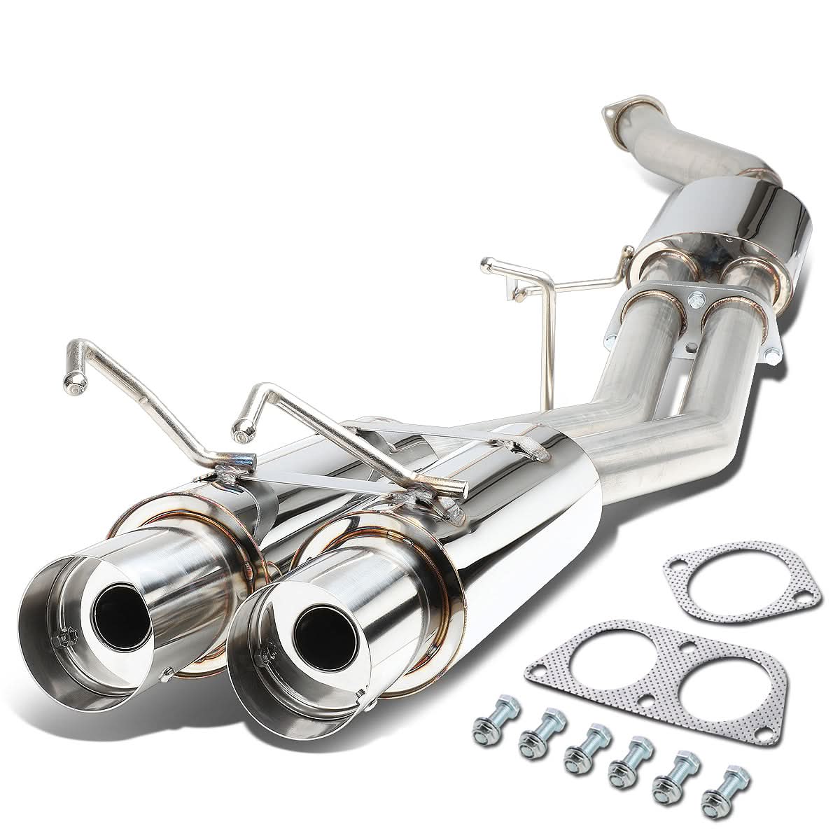 1989-1994 Nissan 240SX Dual Tip Catback Exhaust - Stainless Steel