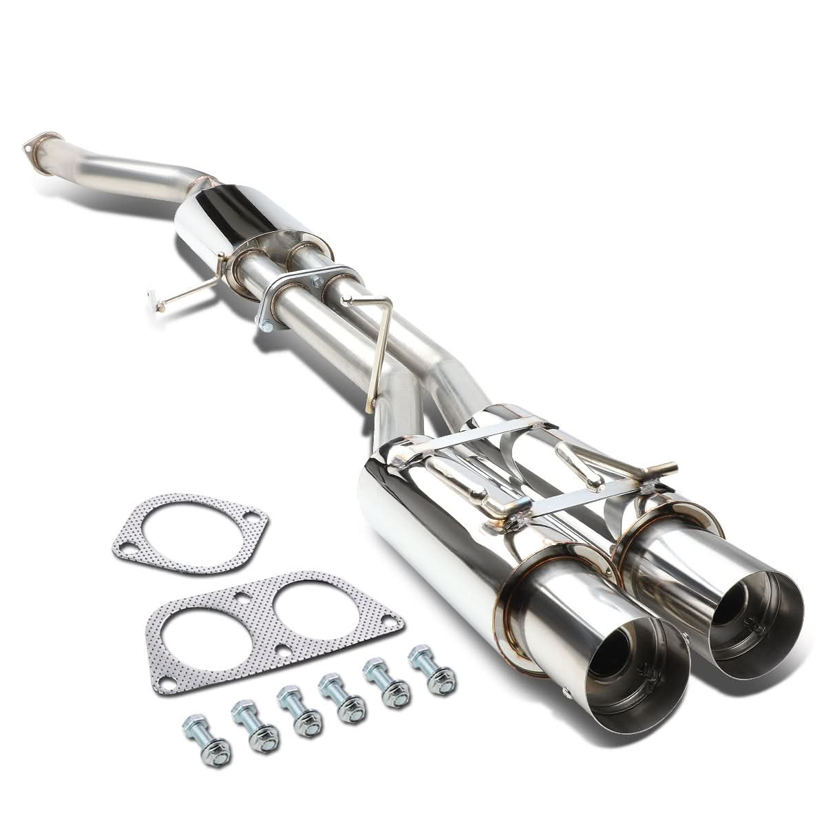 1989-1994 Nissan 240SX Dual Tip Catback Exhaust - Stainless Steel