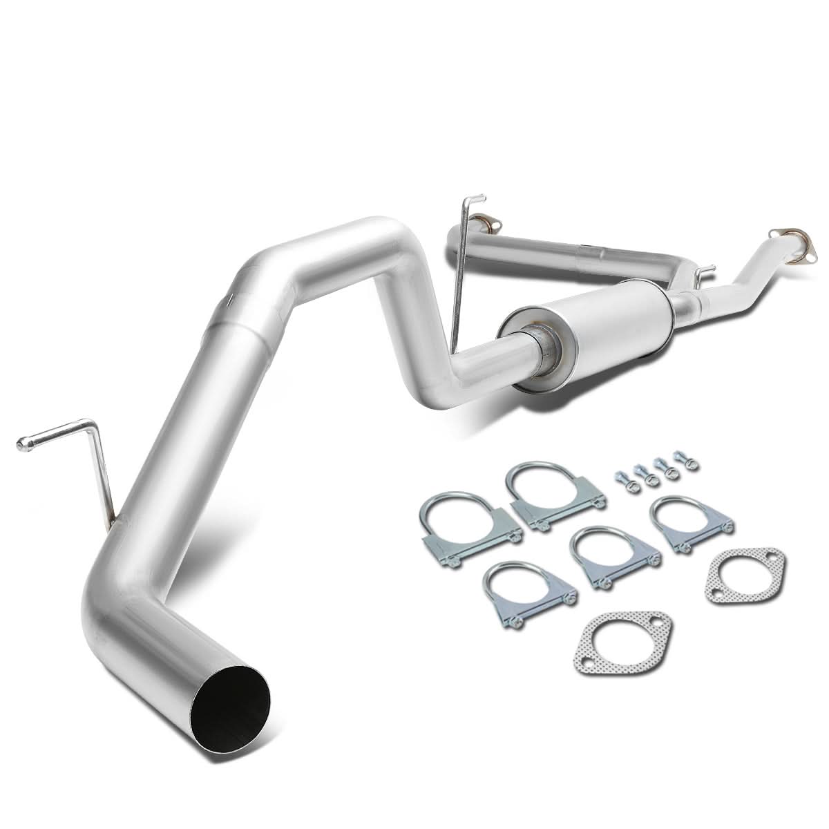 2007-2015 Nissan Titan Single Tip Catback Exhaust Stainless Steel