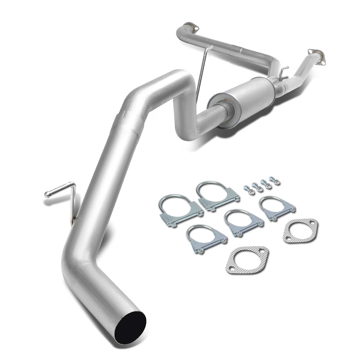 2007-2015 Nissan Titan Single Tip Catback Exhaust Stainless Steel