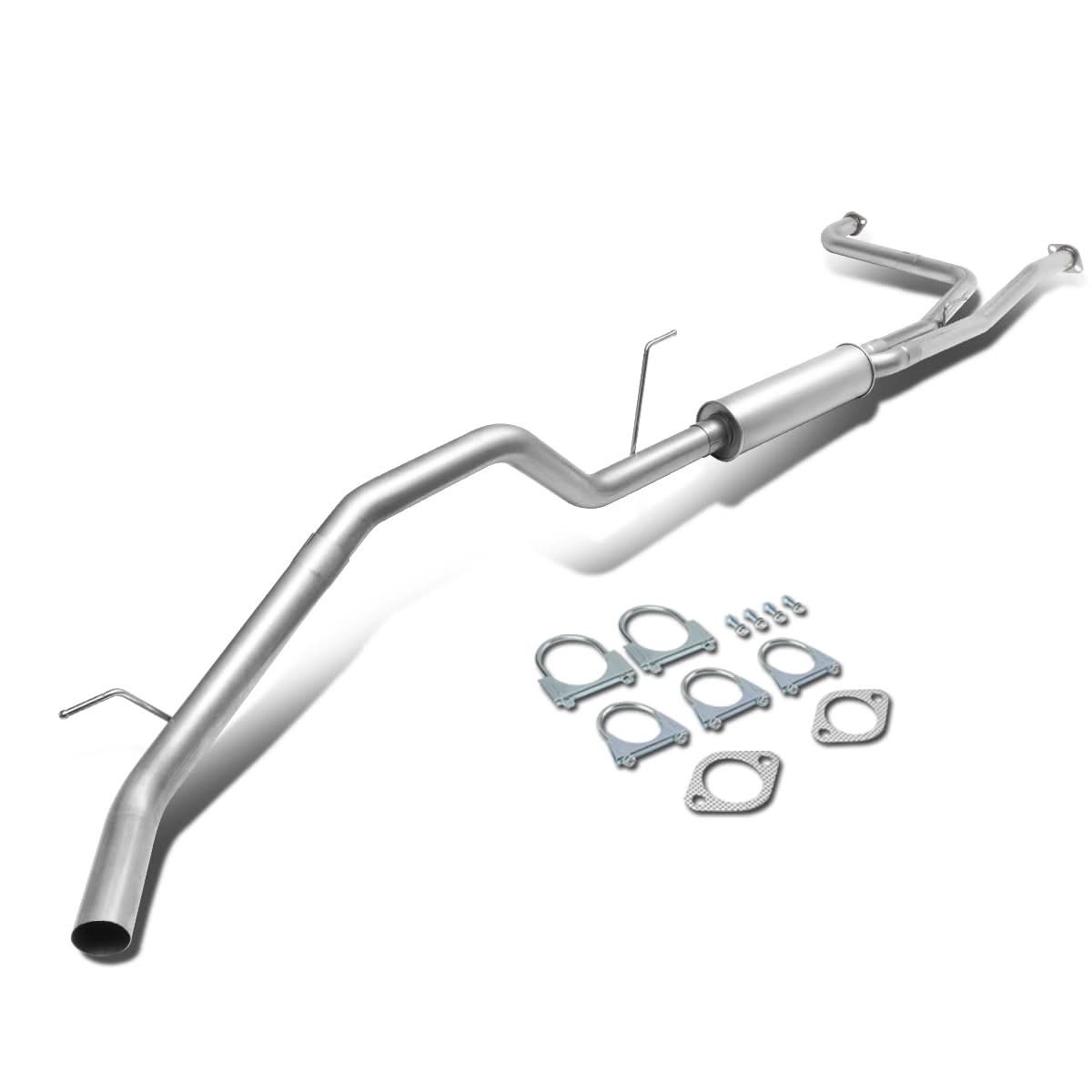 2007-2015 Nissan Titan Single Tip Catback Exhaust Stainless Steel