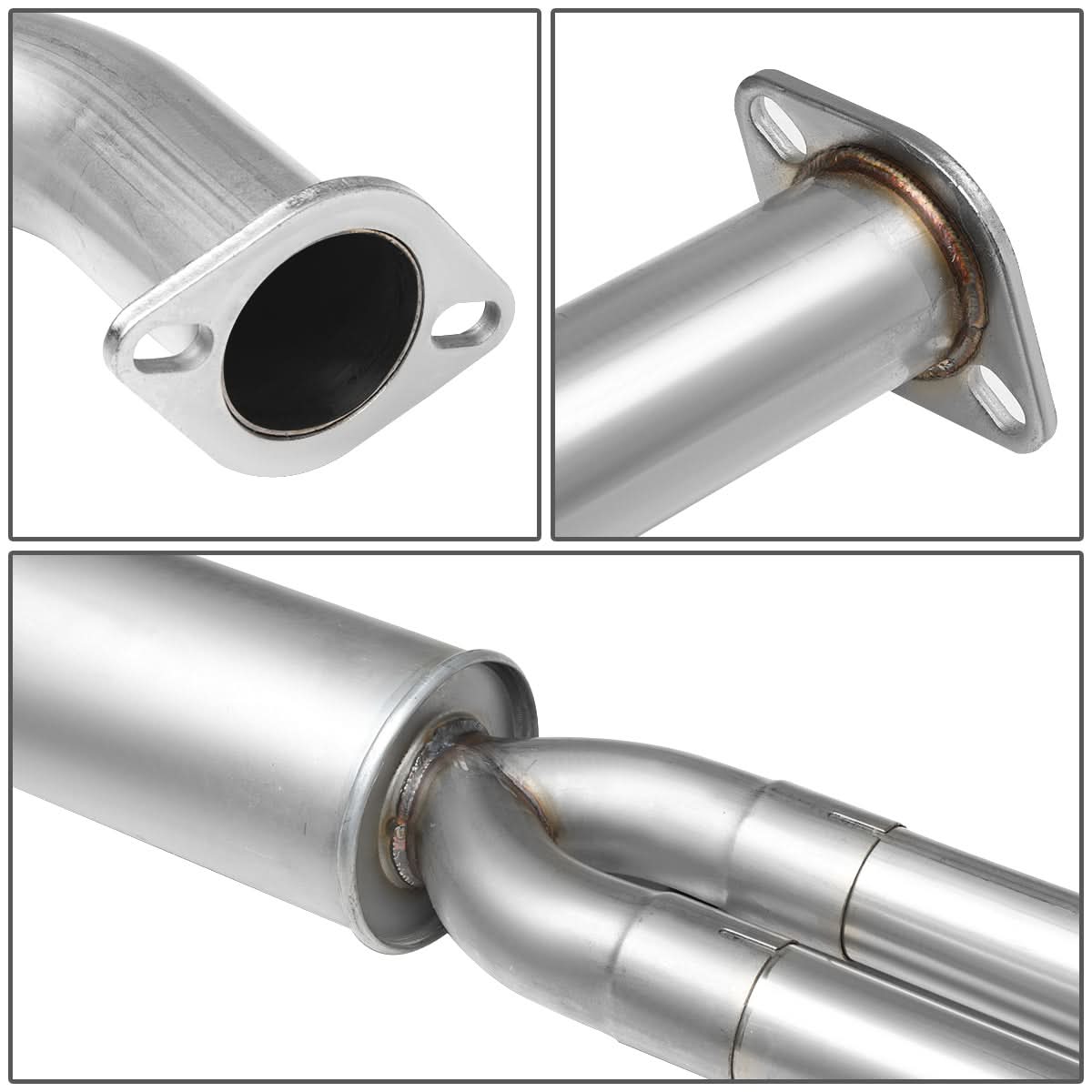2007-2015 Nissan Titan Single Tip Catback Exhaust Stainless Steel