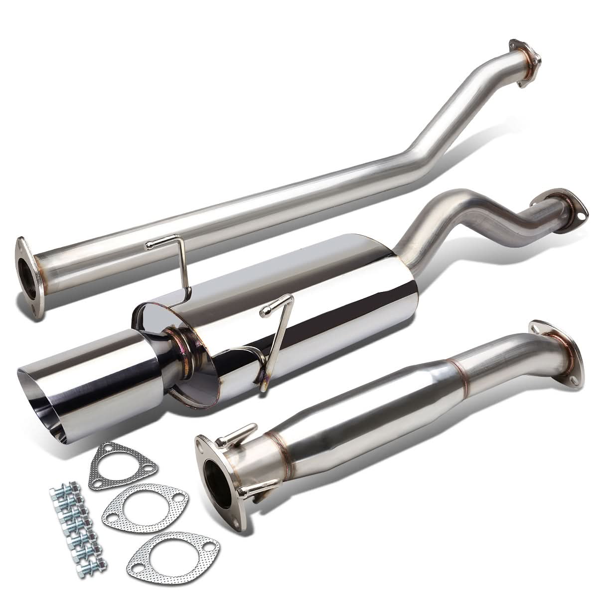 02-06 Acura RSX OE Style Single Tip Catback Exhaust - Stainless Steel