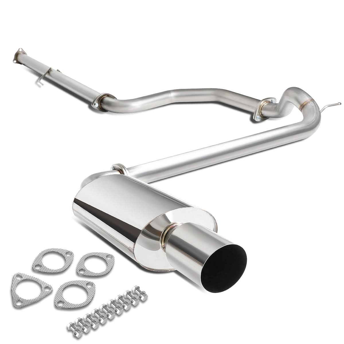 88-91 Honda Civic 4-Door OEM Style Catback Exhaust Stainless Steel