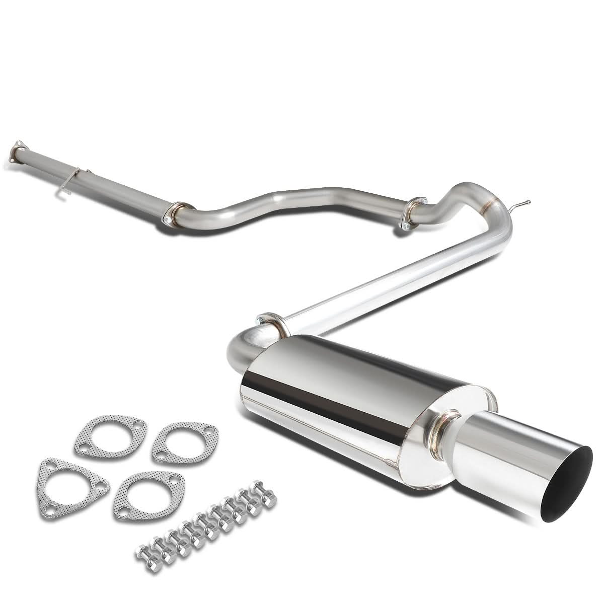 88-91 Honda Civic 4-Door OEM Style Catback Exhaust Stainless Steel