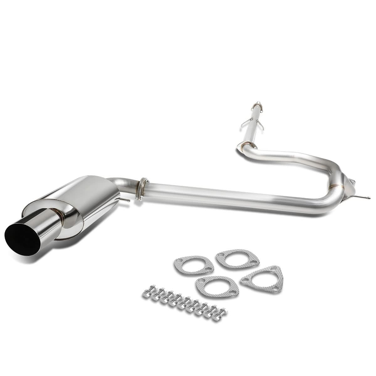 88-91 Honda Civic 4-Door OEM Style Catback Exhaust Stainless Steel