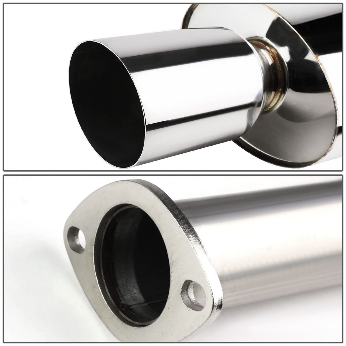 88-91 Honda Civic 4-Door OEM Style Catback Exhaust Stainless Steel