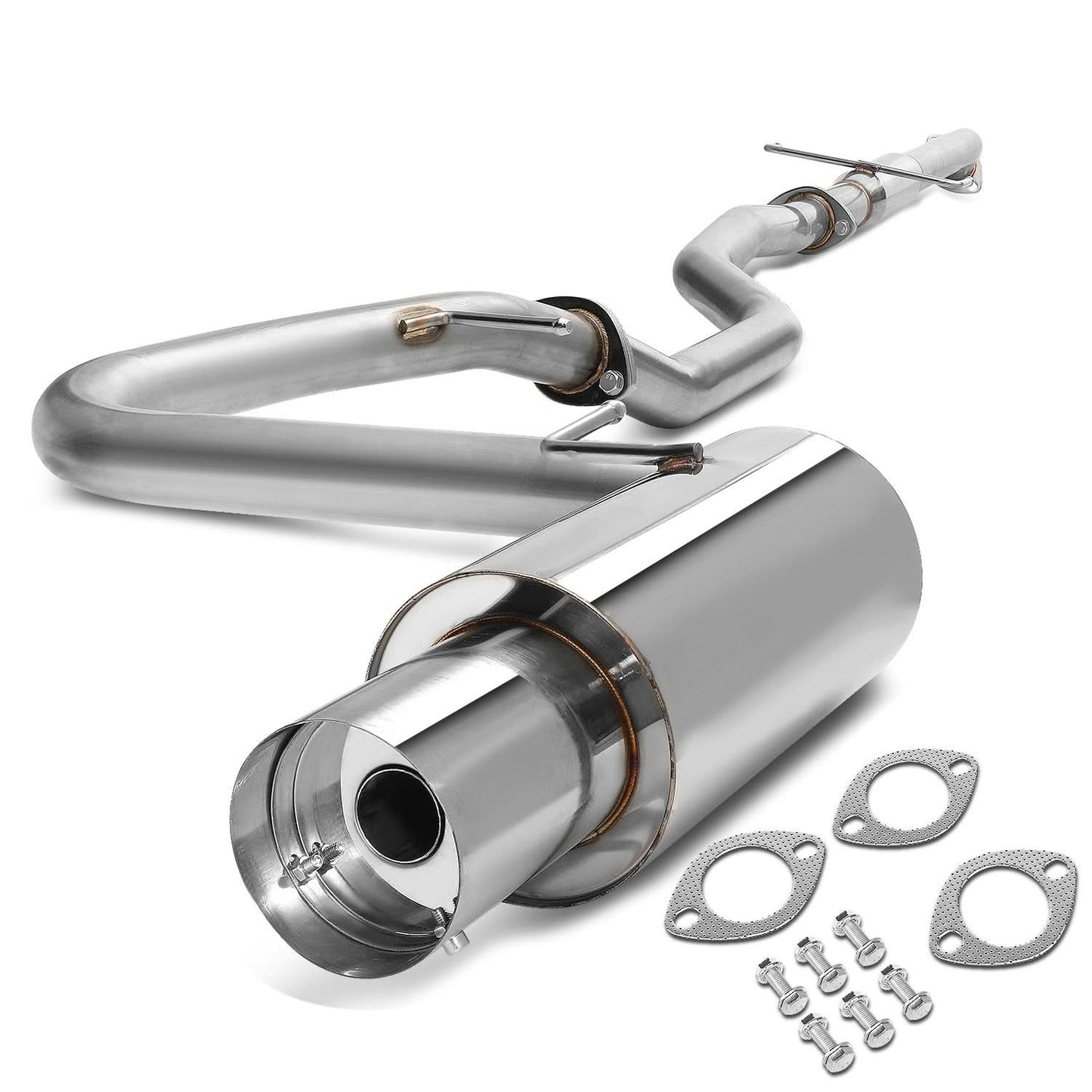2005-2010 Scion tC Catback Exhaust System Single Tip Stainless Steel