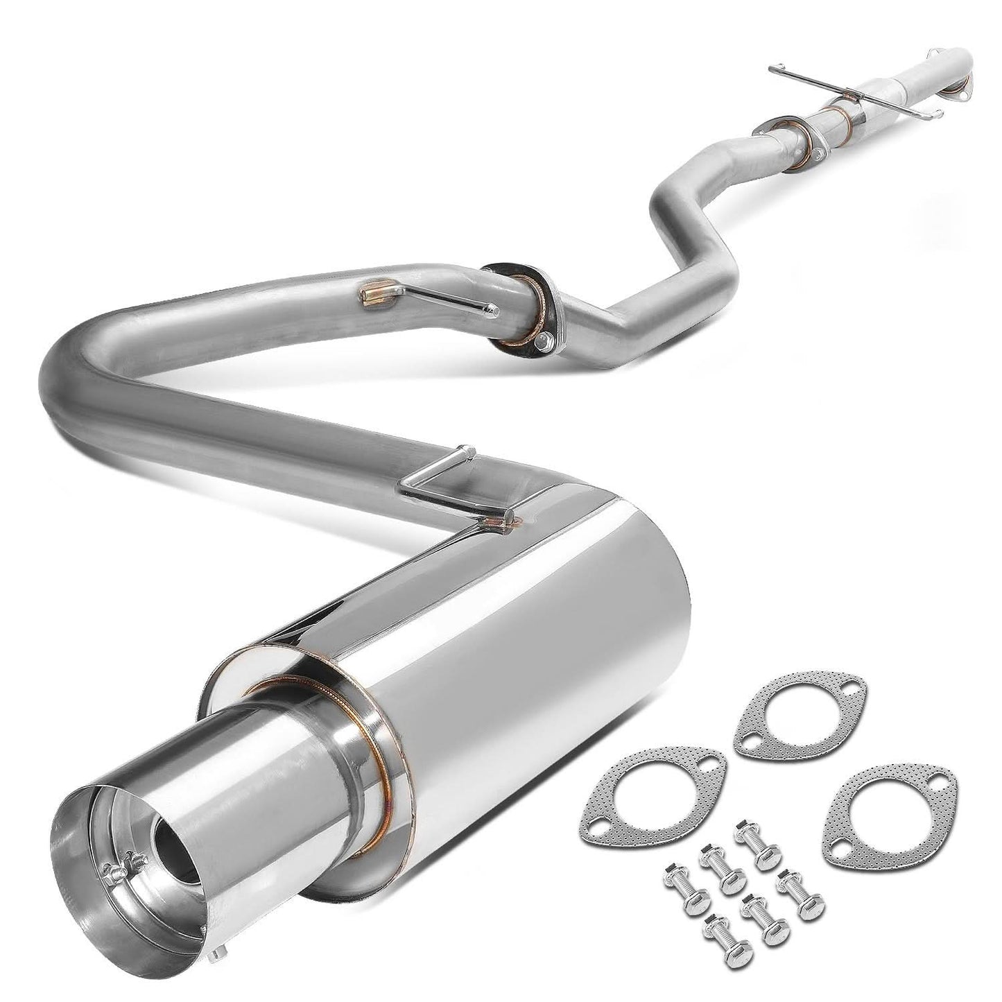2005-2010 Scion tC Catback Exhaust System Single Tip Stainless Steel