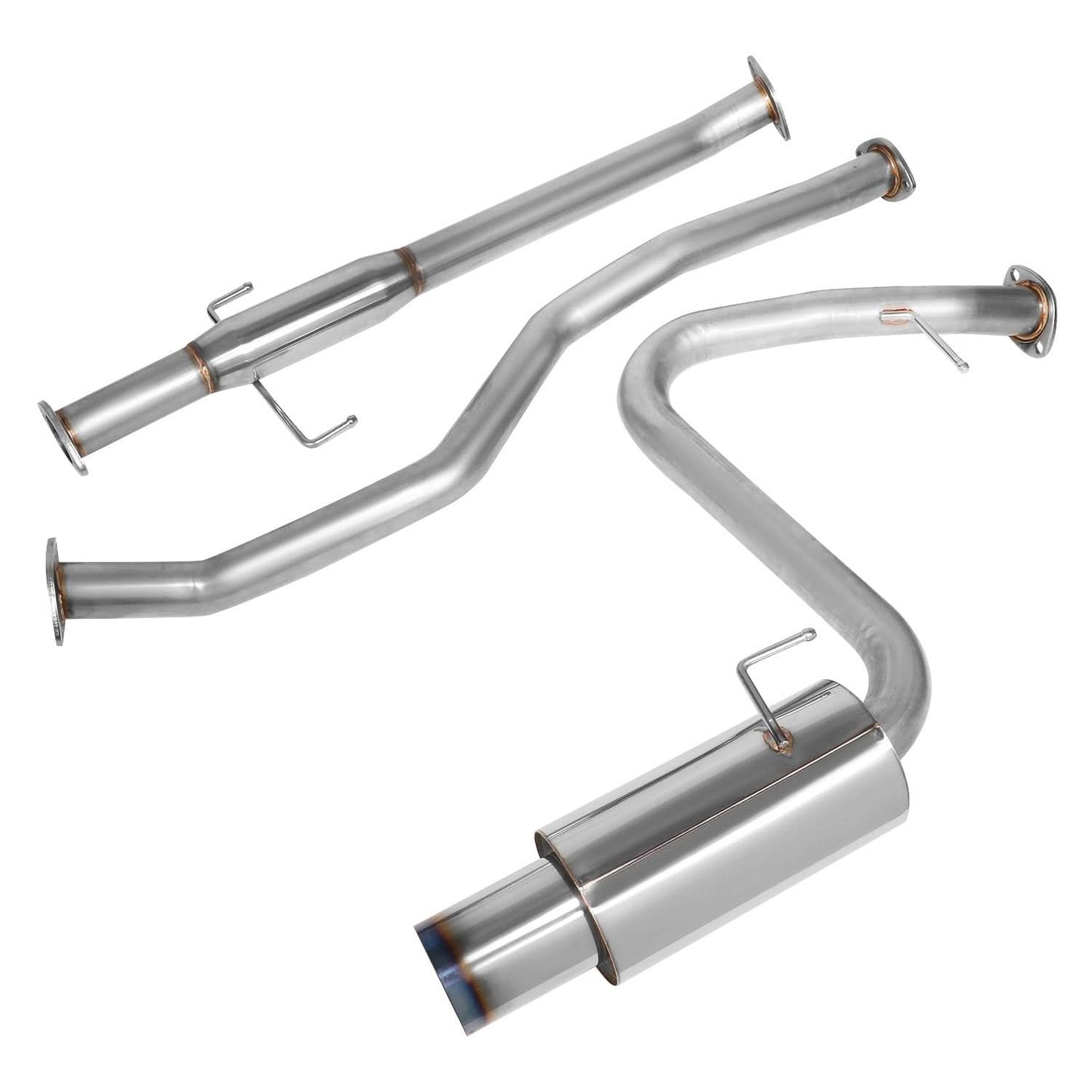 2005-2010 Scion tC Catback Exhaust Stainless Steel Single Burnt Tip