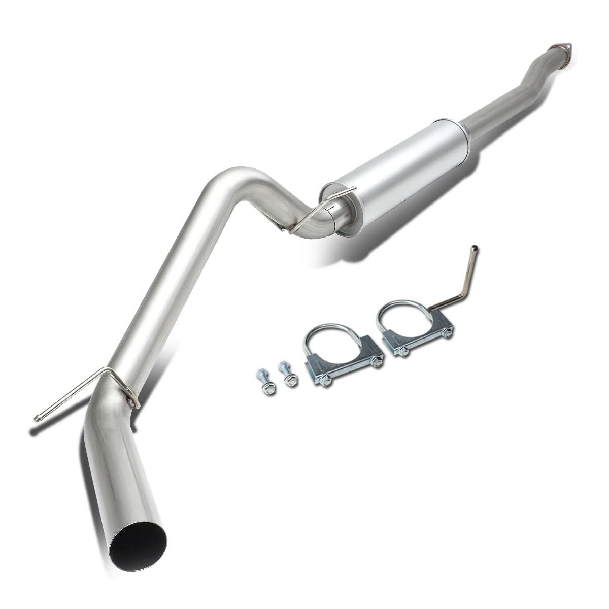 2016-2018 Toyota Tacoma 3.5L Single Tip Catback Exhaust Stainless Steel