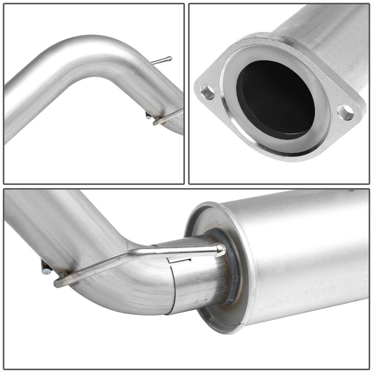 2016-2018 Toyota Tacoma 3.5L Single Tip Catback Exhaust Stainless Steel