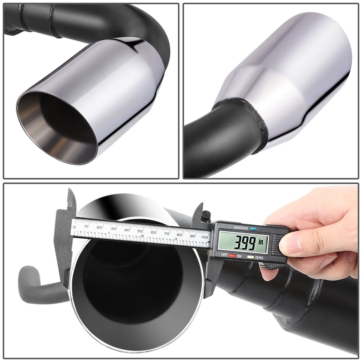 2012-2017 Jeep Wrangler JK Catback Exhaust System Stainless Steel