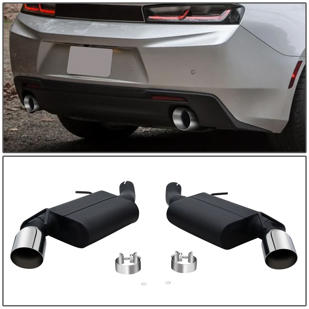 2016-2019 Chevrolet Camaro SS Catback Exhaust System Stainless Steel