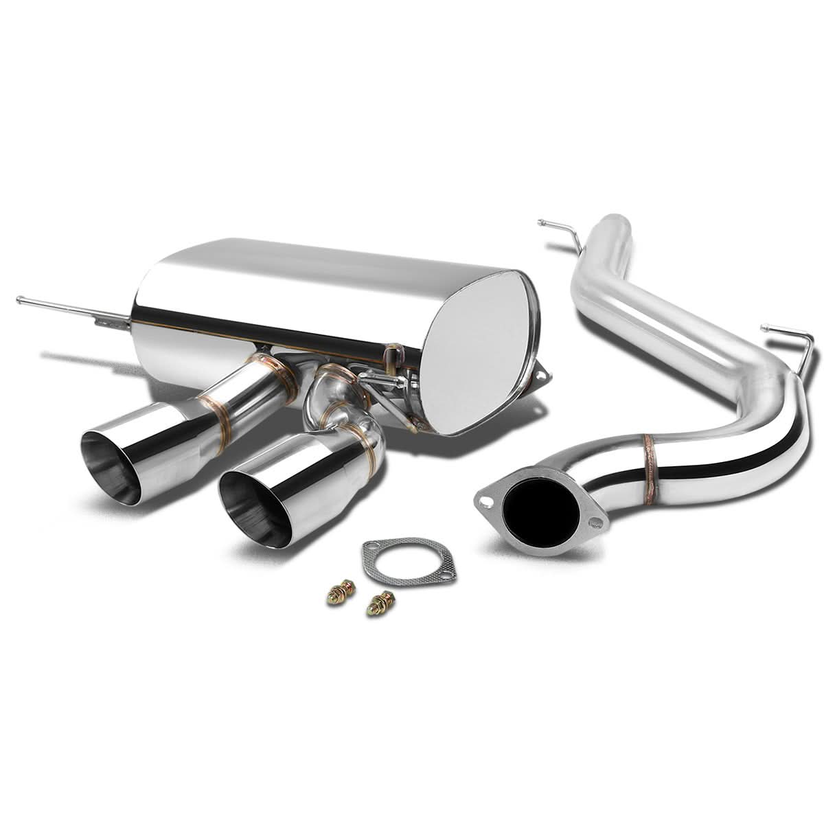 2012-2014 Volkswagen Golf R OE Style Catback Exhaust Dual Tip Stainless Steel