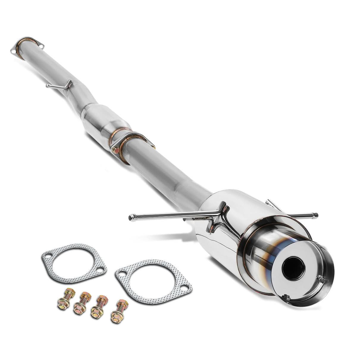 2002-2007 Subaru WRX STI Catback Exhaust Single Burnt Tip Stainless Steel