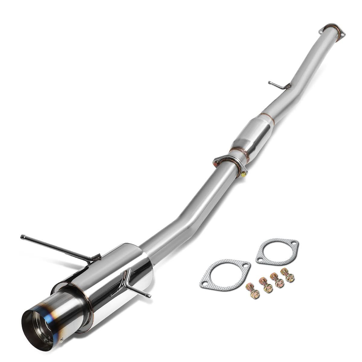2002-2007 Subaru WRX STI Catback Exhaust Single Burnt Tip Stainless Steel