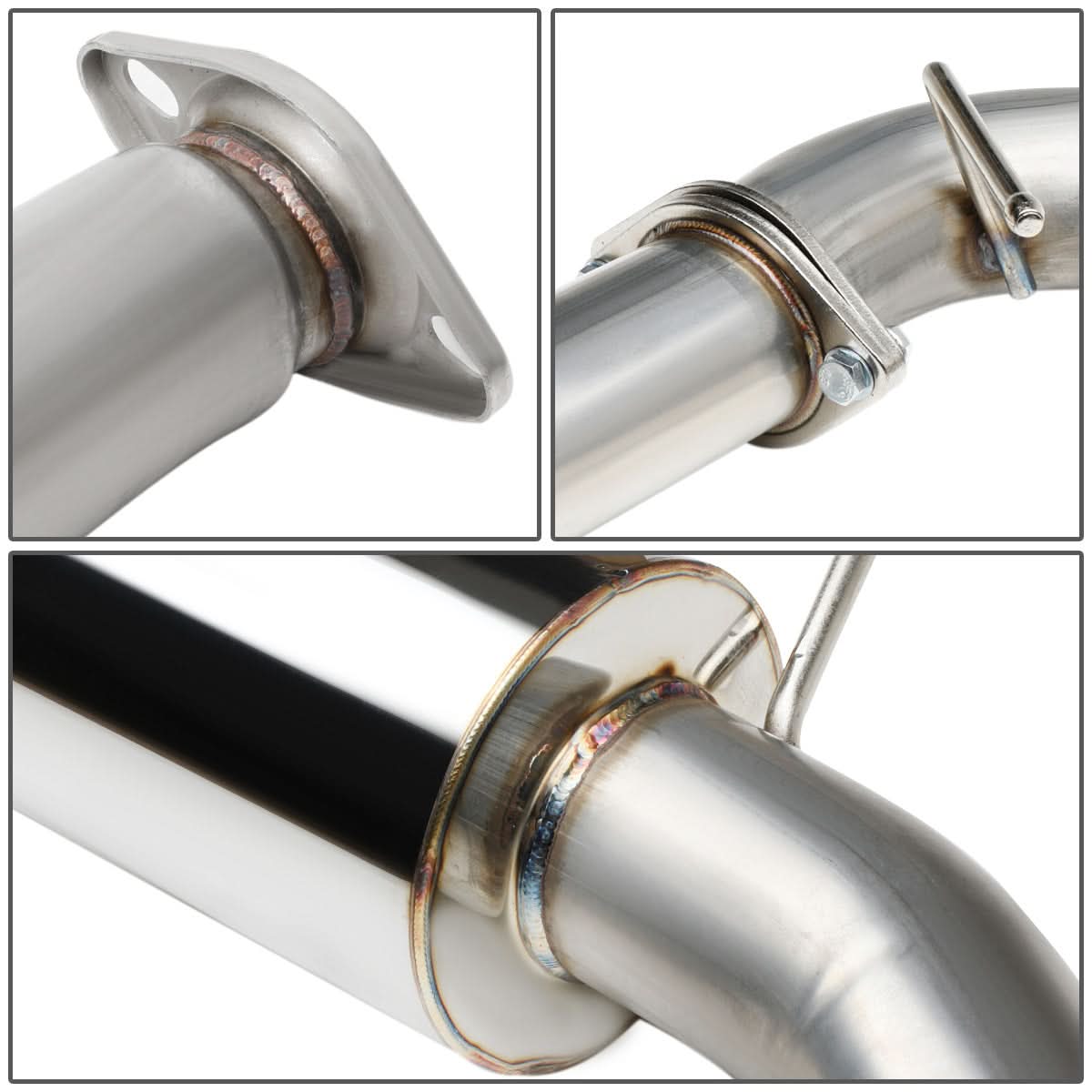 2015-2017 Subaru WRX STI Single Tip Catback Exhaust - Stainless Steel