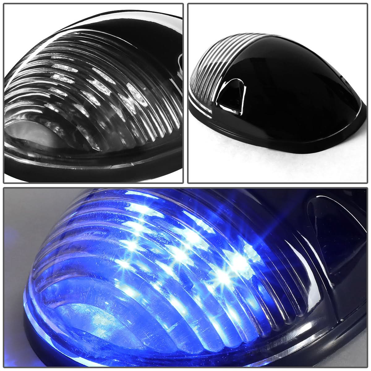 02-07 Chevrolet Silverado / GMC Sierra Black Housing Blue LED Cab Light