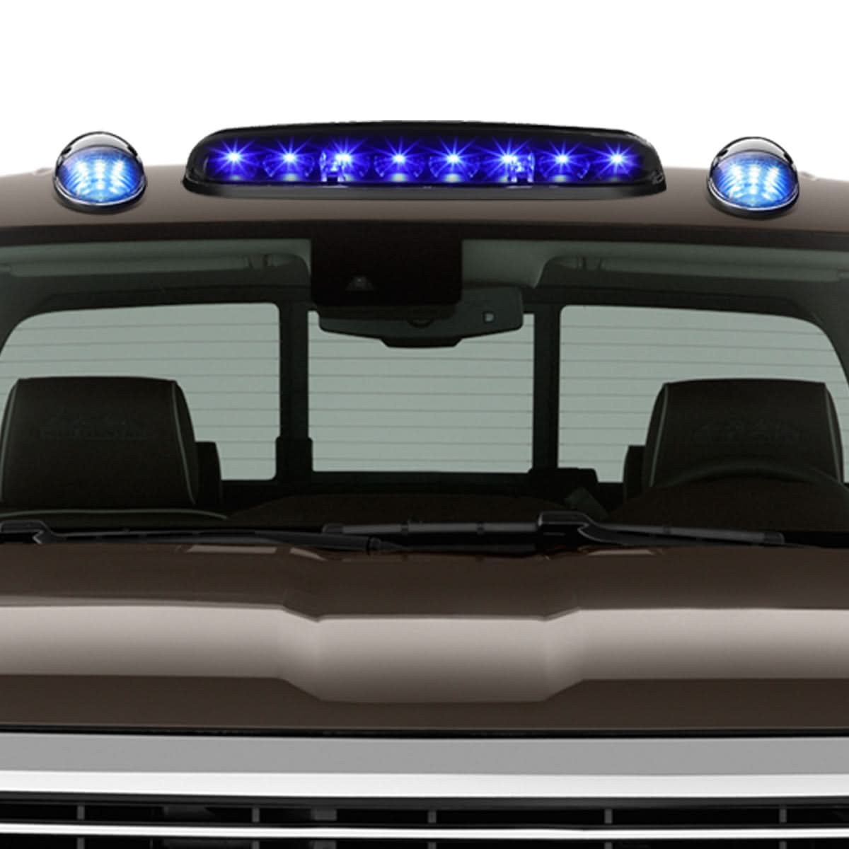 02-07 Chevrolet Silverado / GMC Sierra Black Housing Blue LED Cab Light