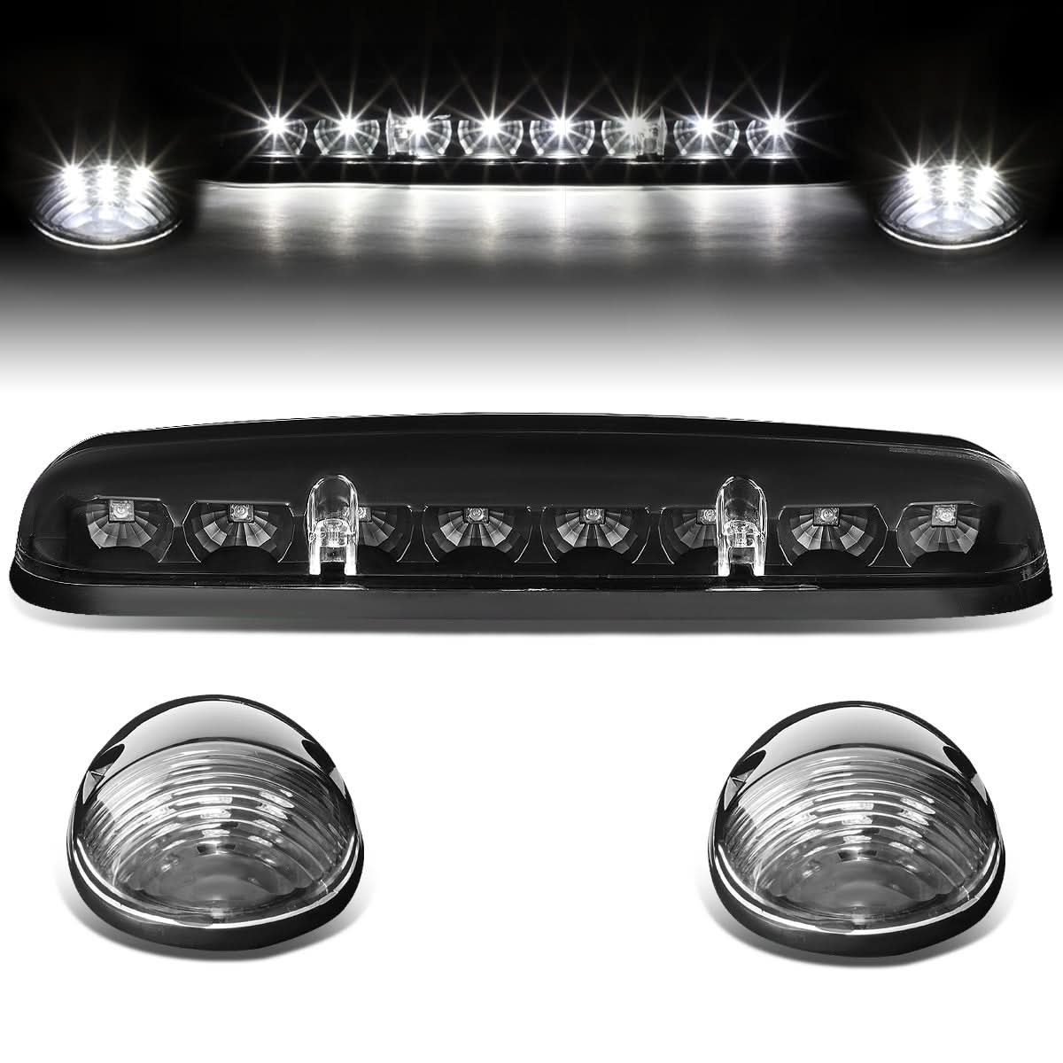 2002-2007 Chevrolet Silverado / GMC Sierra Cab Light - Black Housing / White LED