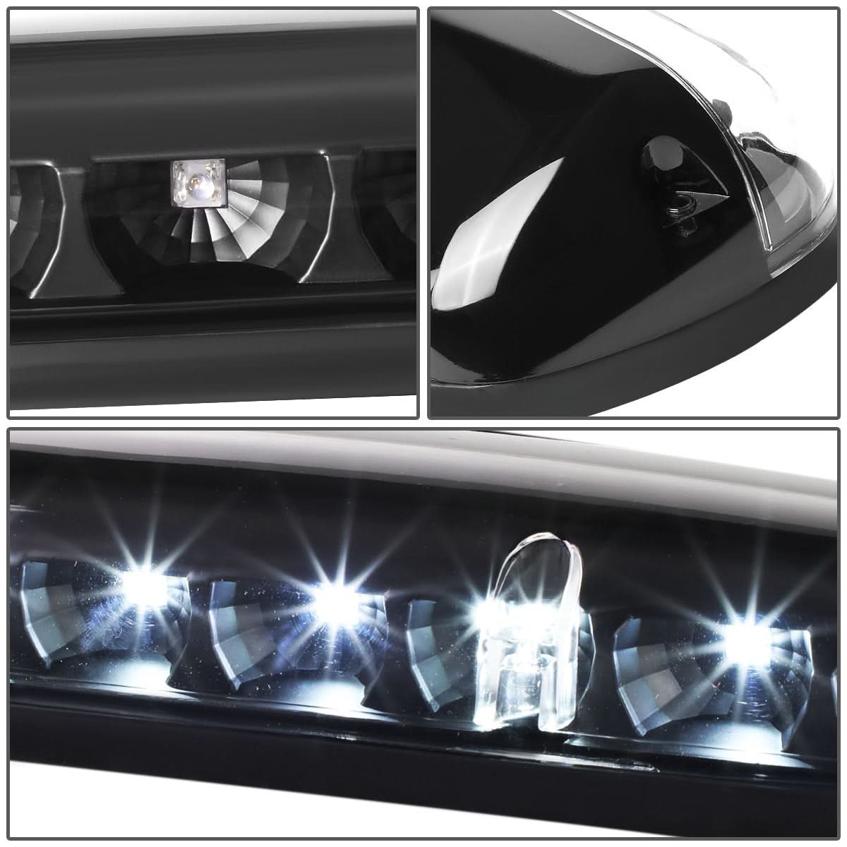 2002-2007 Chevrolet Silverado / GMC Sierra Cab Light - Black Housing / White LED