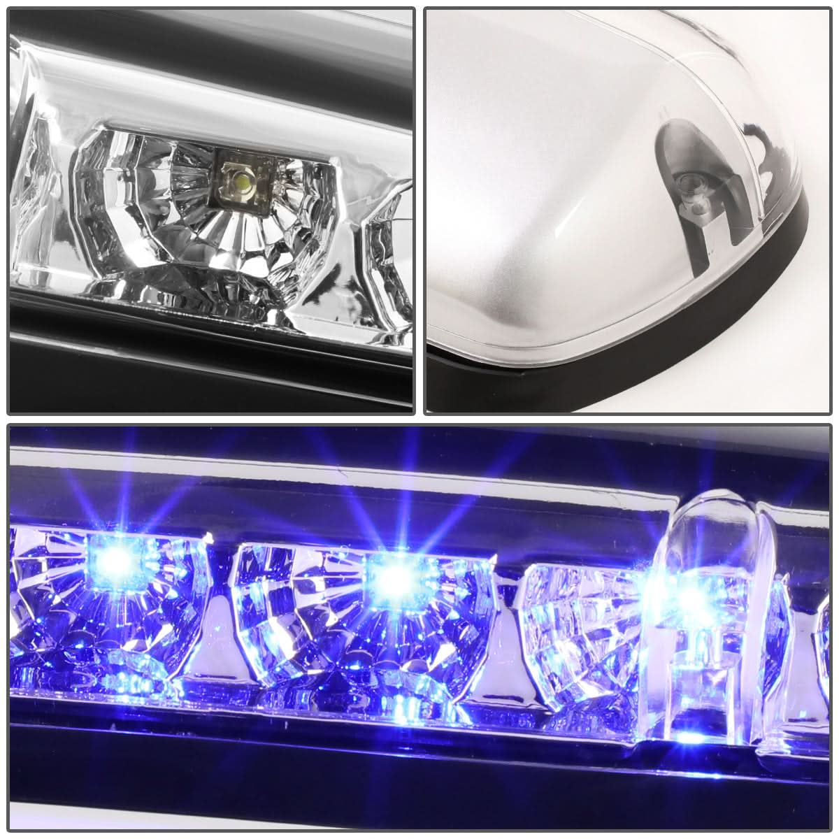02-07 Chevrolet Silverado / GMC Sierra Chrome Housing Blue LED Cab Light