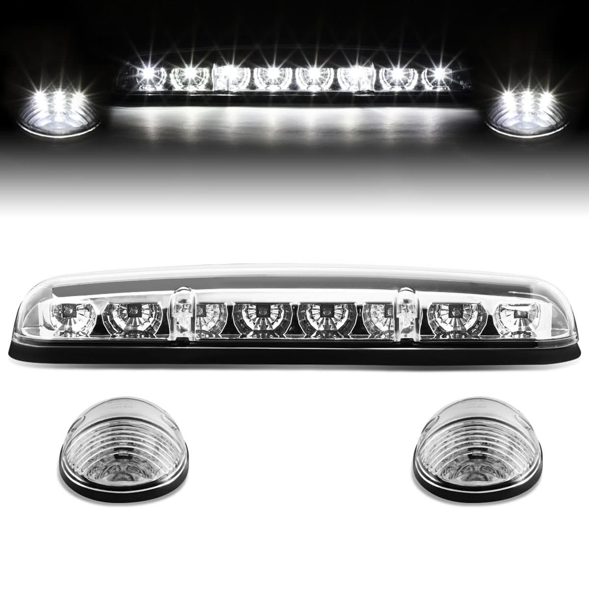 02-07 Chevy Silverado / GMC Sierra Cab Light - Chrome Housing White LED